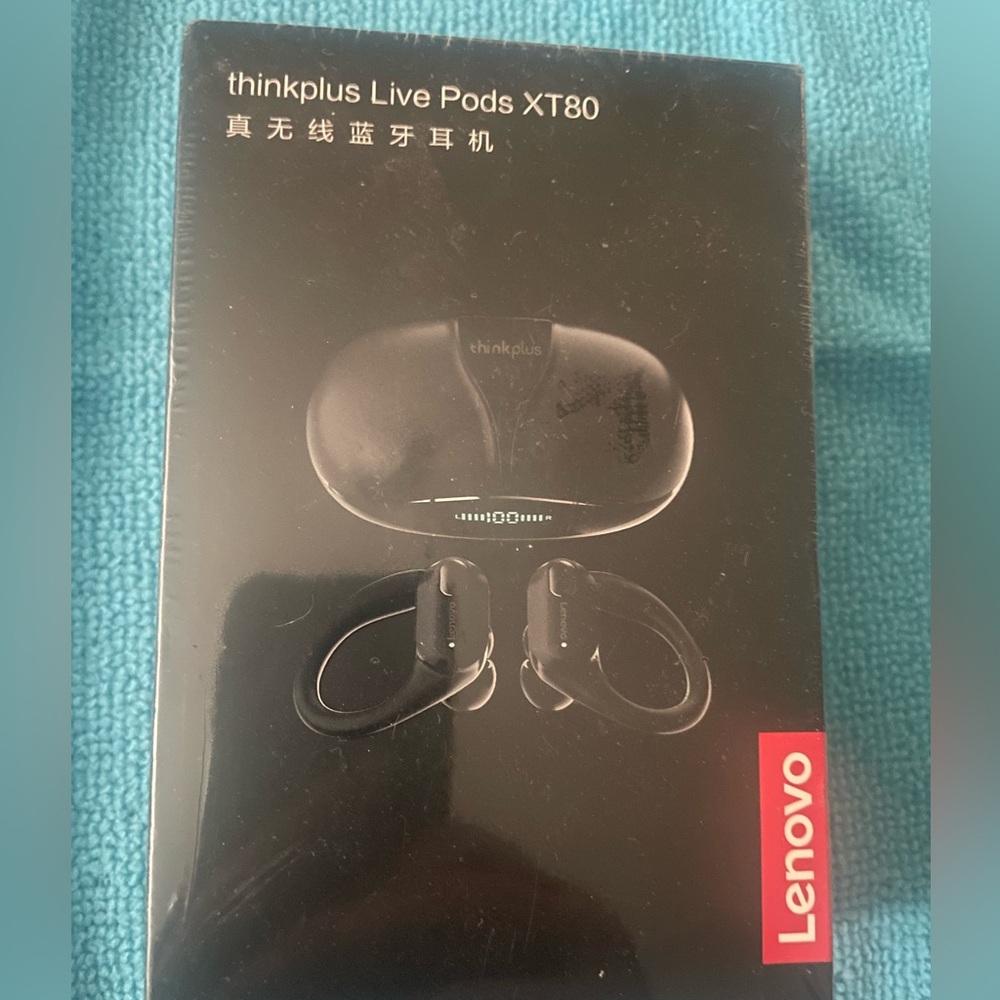 Lenovo Thinkplus Bluetooth Earphone XT80 in Red and Black
